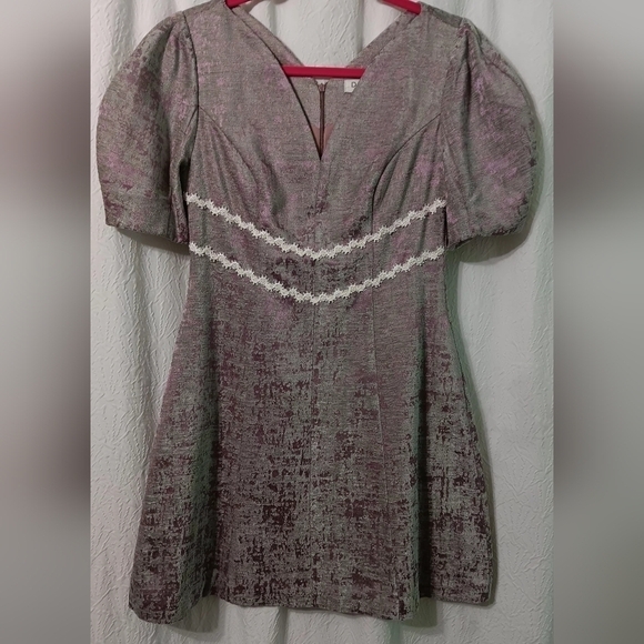 D. CHIC Dresses & Skirts - NWT D. CHIC Coquette Velvet Purple/ Gray Princess Cut Size L